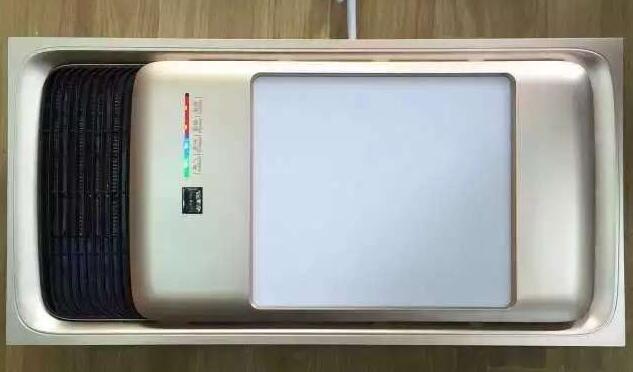 香槟金长方体集成吊顶浴霸灯