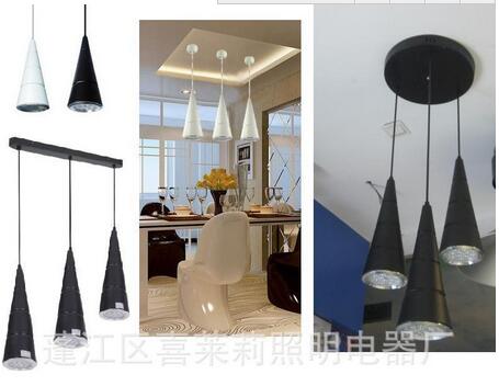 酒店竹笋型单头LED餐吊灯