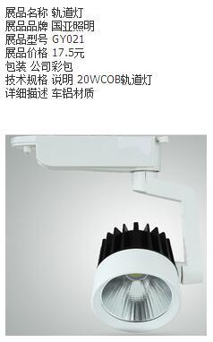 简约白色室内轨道灯