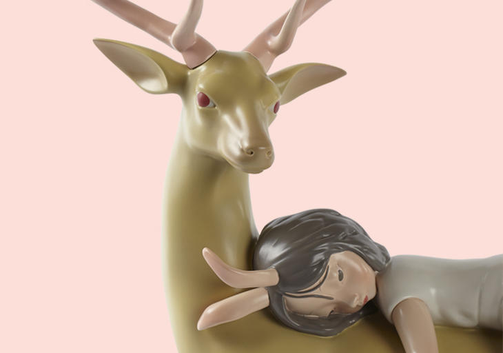 工艺品白夜童话祥鹿