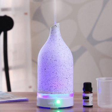 陶瓷纯色纹理智能加湿LED香薰灯