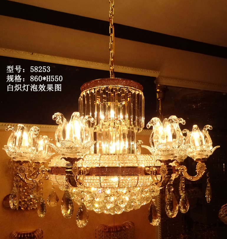 谛诺斯欧式吊灯法式奢华大气别墅餐厅卧室水晶吊灯