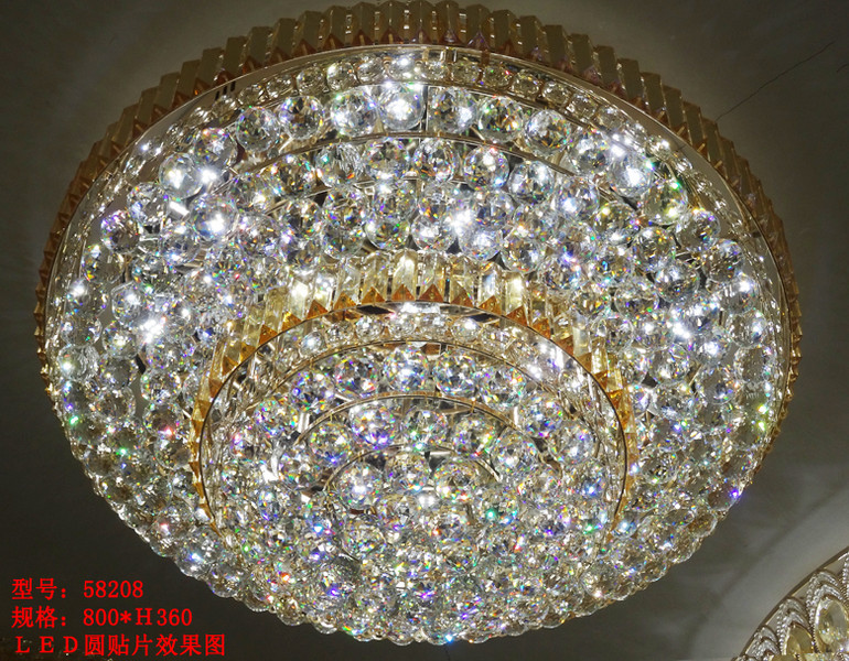 谛诺斯水晶灯欧式奢华圆形58208吸顶水晶灯