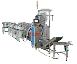 Fiber optic screw automatic counting and packaging machine