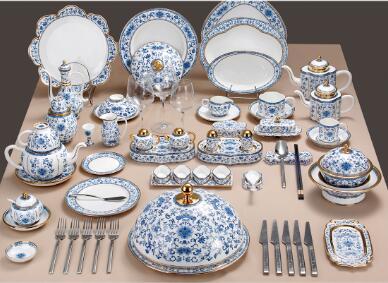 “盛世如意”青花珐琅彩陶瓷餐具