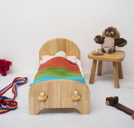儿童床插榫娃娃床