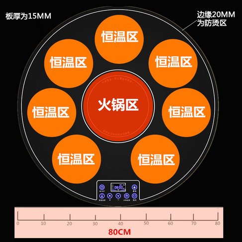 （带火锅）保温转盘