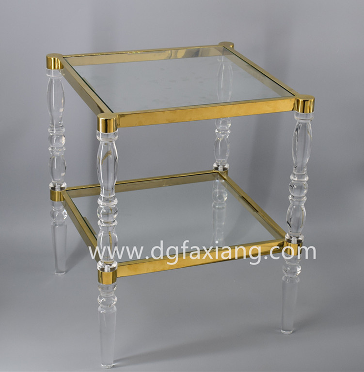 acrylic side table