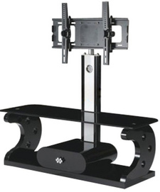 BR-TV709-MDF Glass TV Stand with 32"~55" brackets