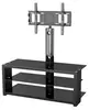 Top Black Tempered Glass TV Stand for TV Stand with bracket for 32"~55"LCD/LED/PLASMA