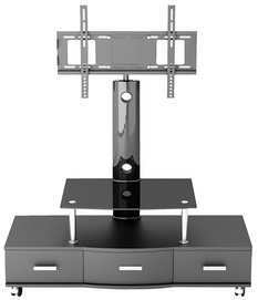 MDF Glass TV Stand for 32"~55"LCD/LED/PLASMA with 3 drawers