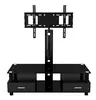 Black Printed MDF Glass TV Stand with bracket for 32"~55"LCD/LED/PLASMA