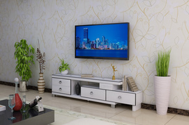 MDF+Top glass Extensive TV stand with 32''-70'' brackets