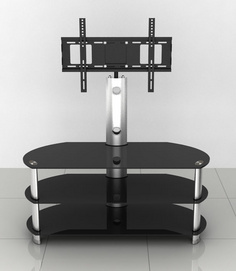 Glass TV Stand with bracket for LCD/LED/PLASMA