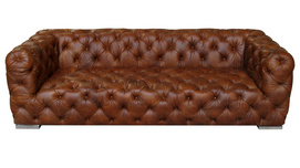 Jeda Leather American Style Luxury Sofa