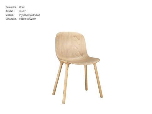 Scandinavian Solid Wood CHAIR 3D-C7