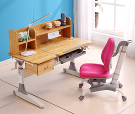 实木儿童书桌可升降女孩男孩家用小学生写字桌椅套装