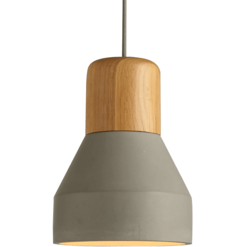 Flat headed cement pendant light