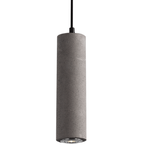 Cement pipe pendant light