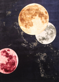 月球图案地毯
