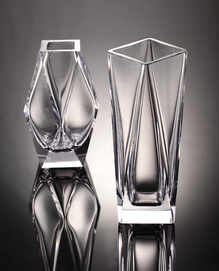 Crystal glass crafts irregular transparent bottle