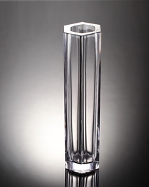 Crystal glass crafts slender transparent bottle