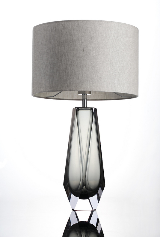 Crystal glass table lamp