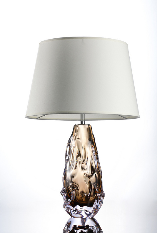 Crystal glass table lamp