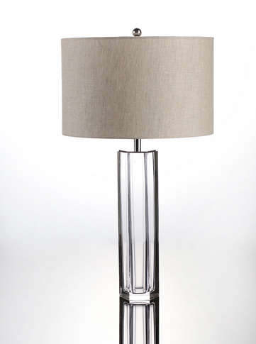 Crystal glass table lamp