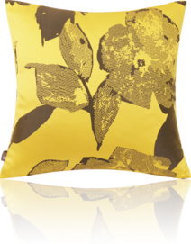 Yellow flowers square pillow