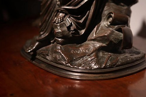 法國19世紀(jì)新古典主義繆斯女神銅雕像