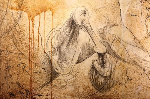 畫 法國藝術(shù)家萊亞.里維埃（Lea Riviere）作品《蒙娜麗莎的眼睛》