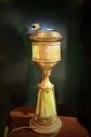 1920年代歐洲產(chǎn)ART DECO桌燈式雪茄煙灰缸