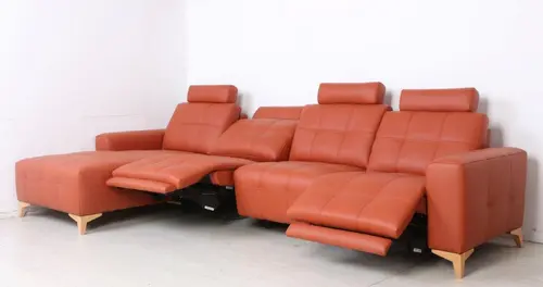 Modern Orange Functional Sofa Set
