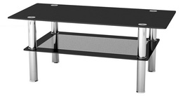 Hot sale black galss coffee table BR-CT149