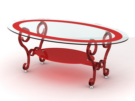 Round glass cofee table BR-CT169B