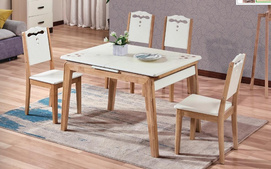 Wood Dining table and chairs BR-DT216+BR-DC216