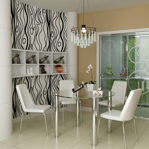 high-end Dining set BR-DT831(CLF)+DC327