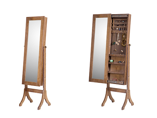 Jewelry Cabinet with Full-Length Mirror JC159D