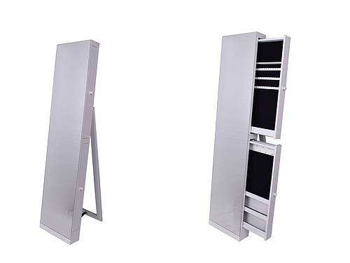 Standing Mirror Jewelry Cabinet
