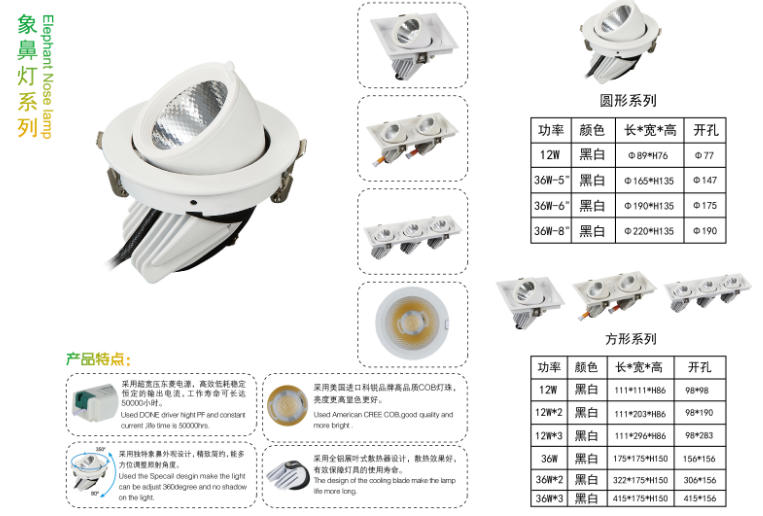 象鼻灯系列射灯