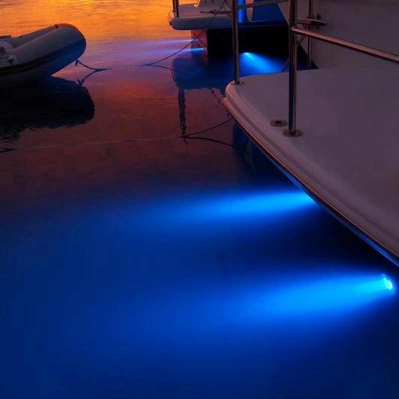 改装船底灯游艇灯尾灯、船用LED水下灯、排水灯、灯光亮化装饰