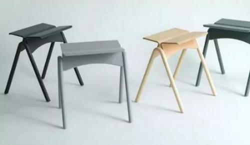 一款收获Good Design Award设计大奖的鸥翼凳：by IKASAS
