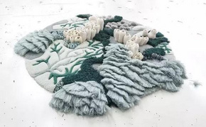 这个葡萄牙设计工作室用废弃工业纤维制作的海洋挂毯，超美 by Vanessa Barragão
