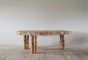 挪威建筑师跨界家具设计：充满现代感和雕塑感的桌子 by Danielle Siggerud
