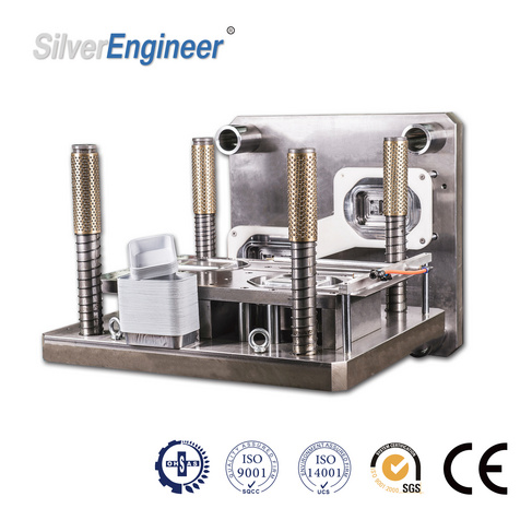 银工机械全自动铝箔容器生产线 食品包装机 模具定制