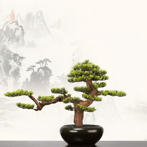 新中式仿真盆景花藝擺件FD1811-5