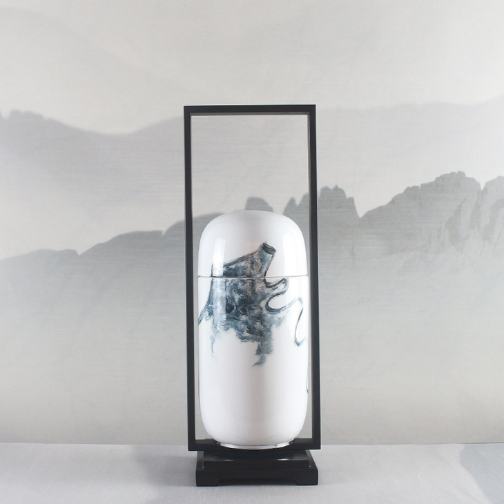 新中式手绘陶瓷装饰罐SJ1601-57A