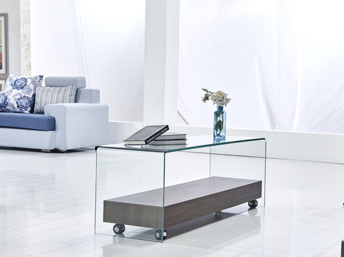 BENT GLASS TV STNAD --F-GW605玻璃茶几