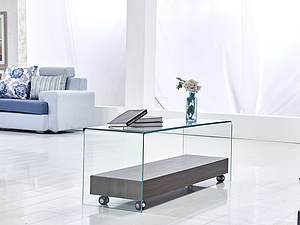 BENT GLASS TV STNAD --F-GW605玻璃茶几